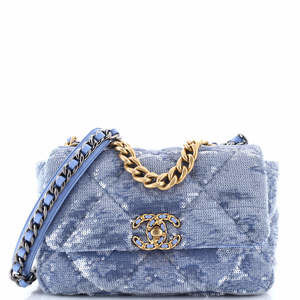 Chanel Medium 19 Flap Bag Quilted Sequins